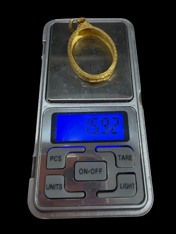 เหรียญหลวงปู่โต๊ะ วัดประดู่ฉิมพลี รุ่นแรก เนื้อนวโลหะกะไหล่ทอง ปี2510 สวยเดิมมากๆ พร้อมตลับทอง1ใบ(ทอง95%)-1